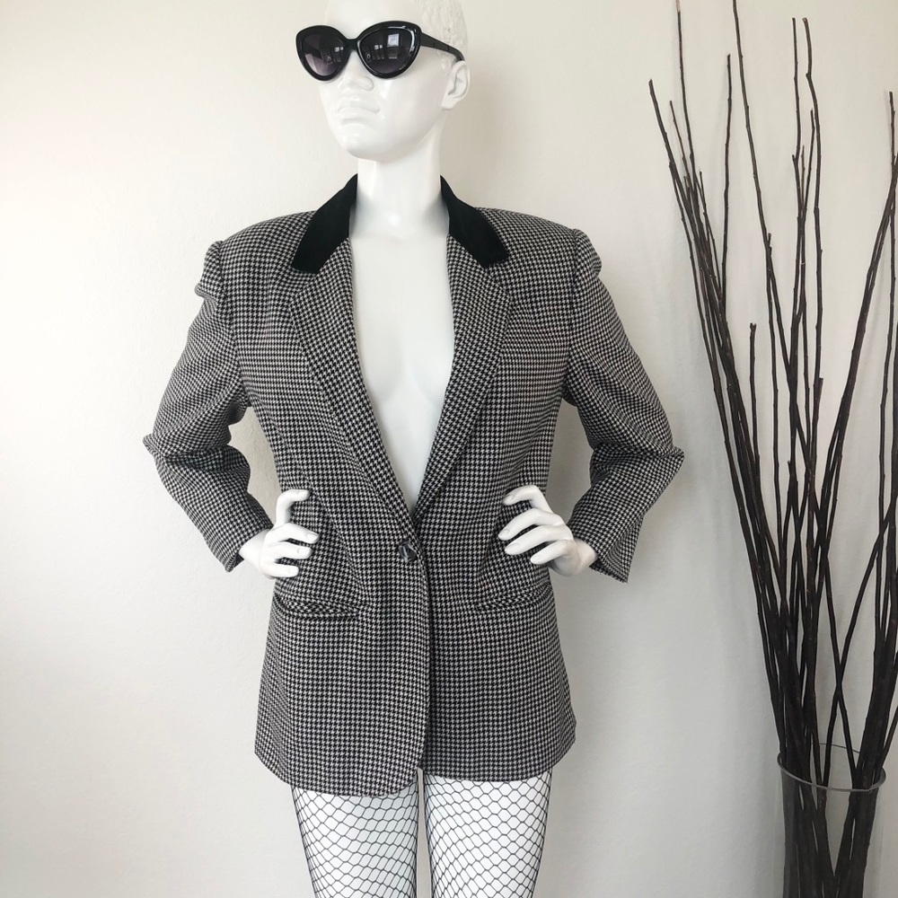 Sag Harbor | Vintage Houndstooth Blazer